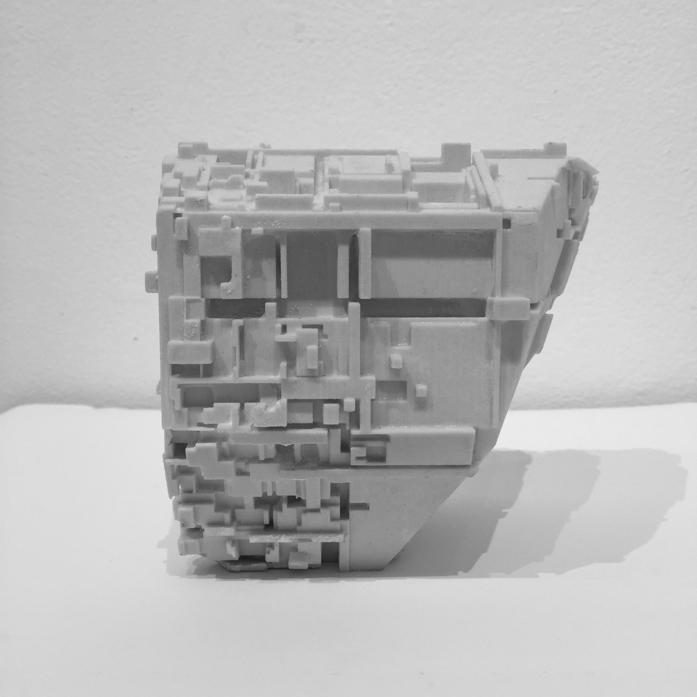2GA powder print model — front elevation view